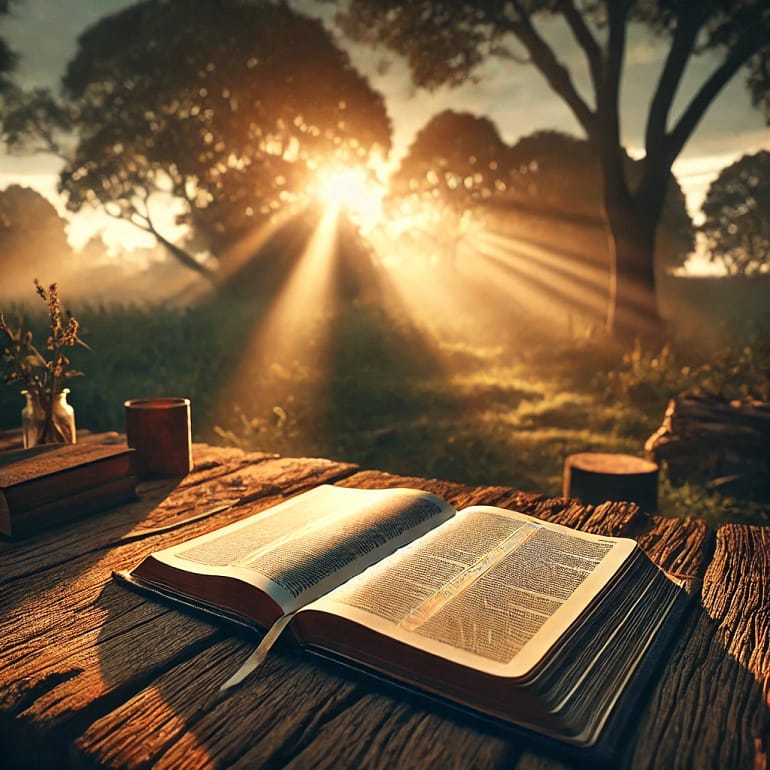 Uma-imagem-inspiradora-mostrando-uma-Biblia-aberta